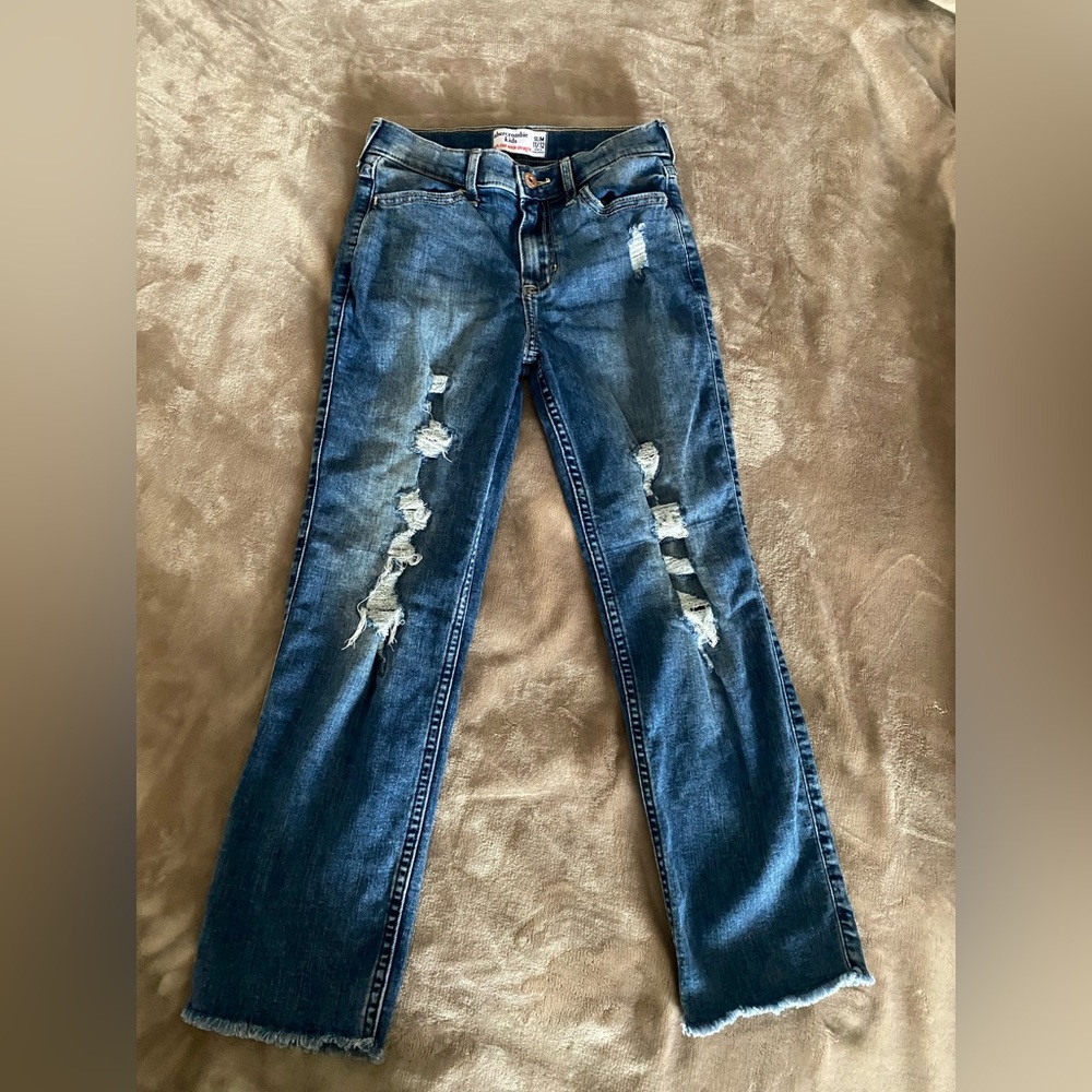 Abercrombie kids high rise ankle straight size Slim 11/12